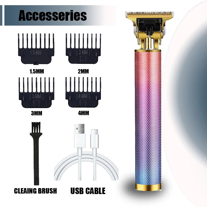 Tagliacapelli Professionale T9 Uomo con Regolabarba e Trimmer Corpo, ricarica rapida USB