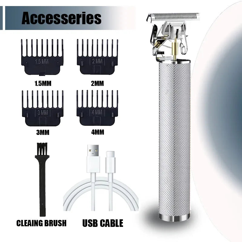 Tagliacapelli Professionale T9 Uomo con Regolabarba e Trimmer Corpo, ricarica rapida USB